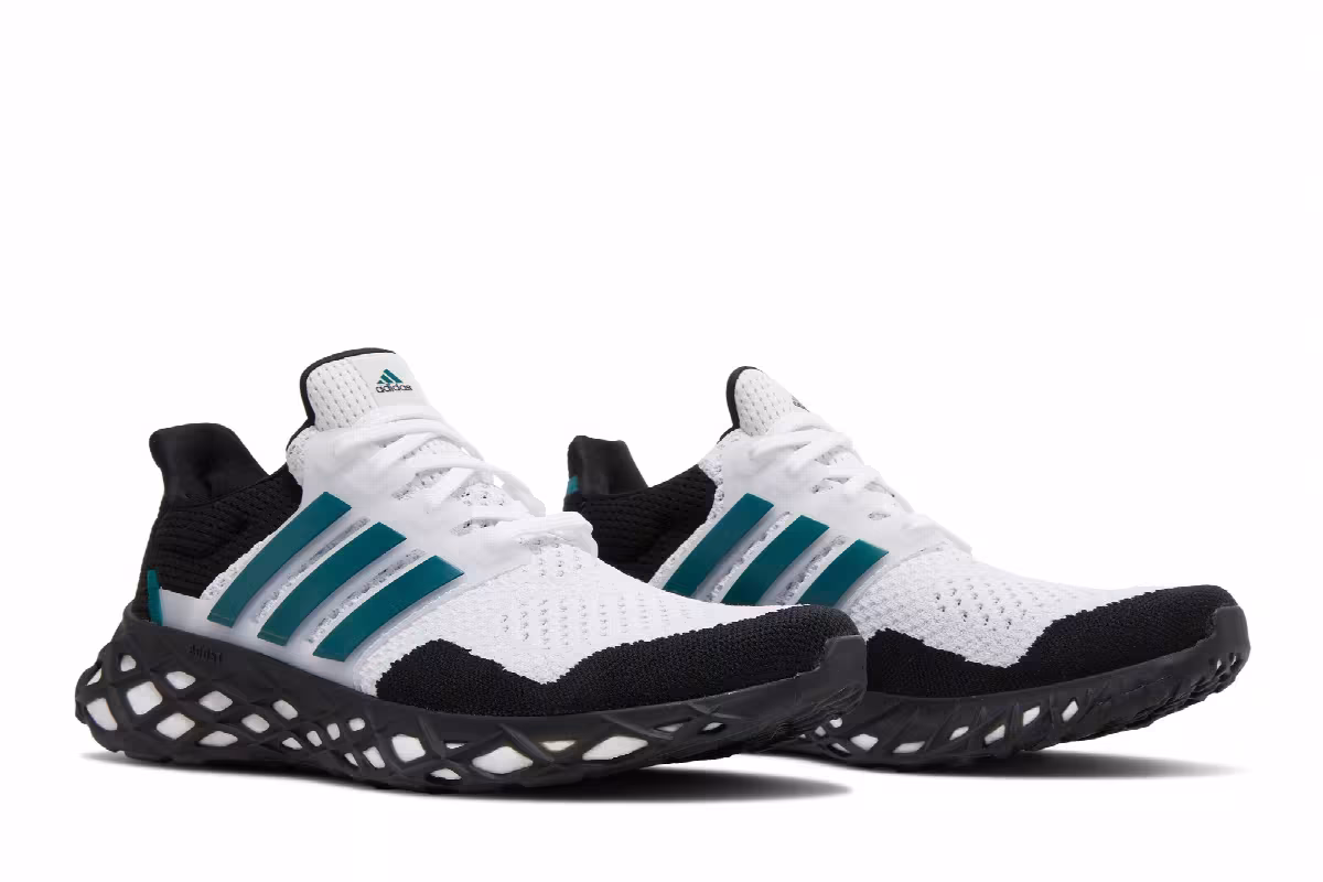 Adidas UltraBoost Web DNA White Legacy Teal, view 9