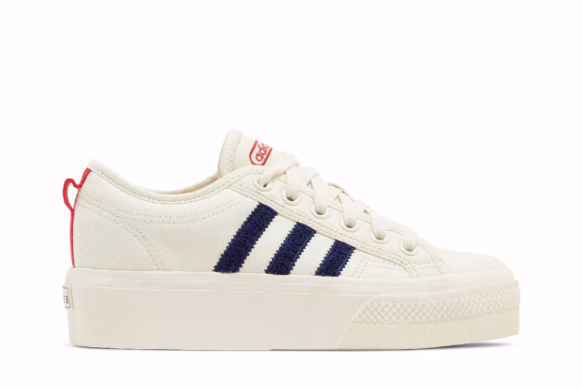Adidas Women's Nizza Platform Cream White Night Sky, view 2