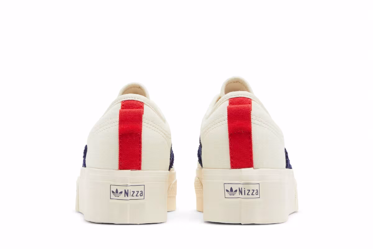 Adidas Women's Nizza Platform Cream White Night Sky, view 7