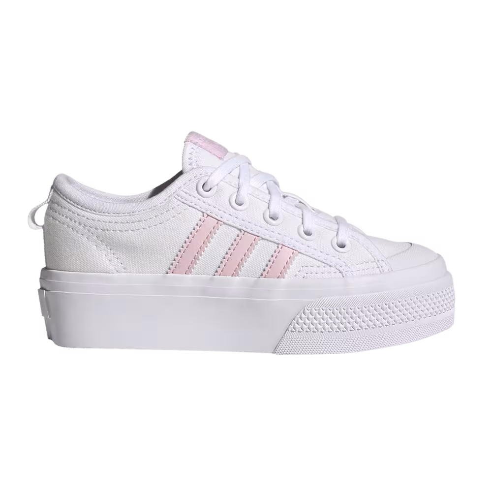 Adidas Nizza Platform J White Clear Pink