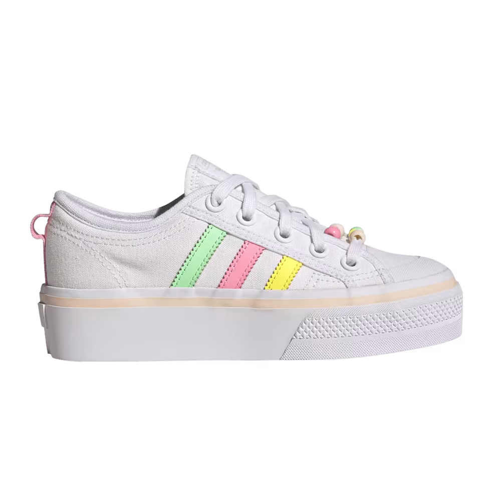 Adidas Nizza Platform J Multi Bright Stripes