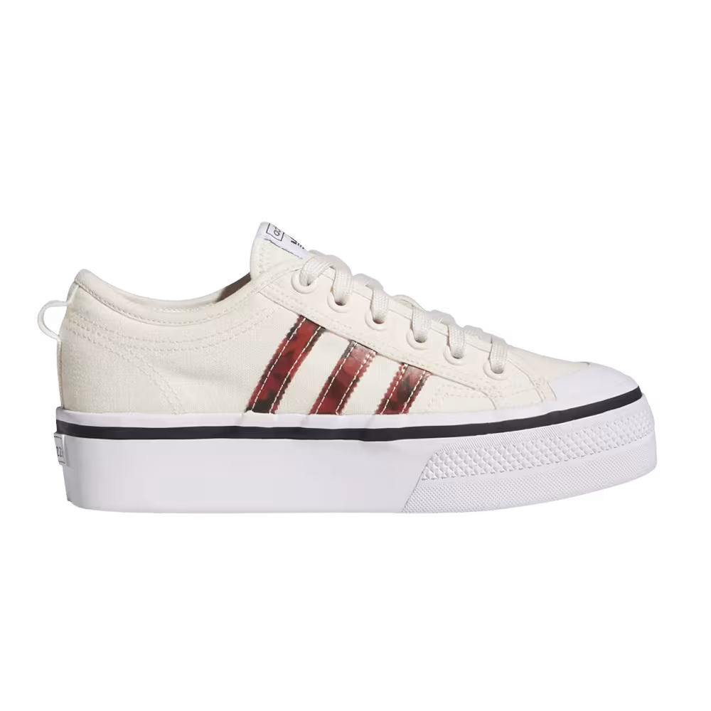 Adidas Women's Nizza Platform White Black