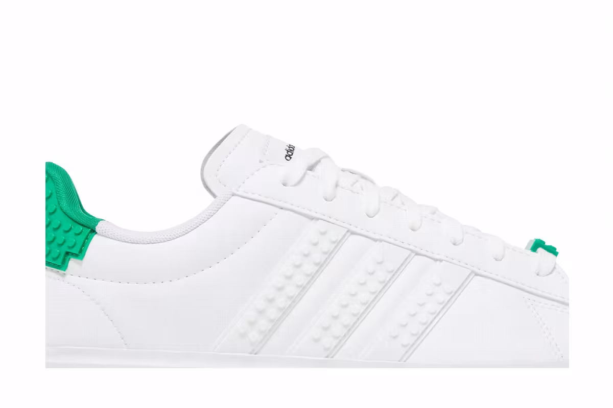 LEGO x adidas Grand Court 2.0 White Green, view 3
