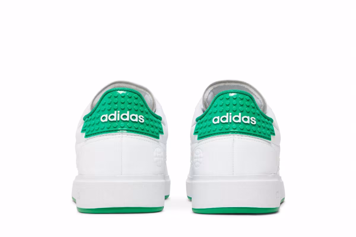LEGO x adidas Grand Court 2.0 White Green, view 7