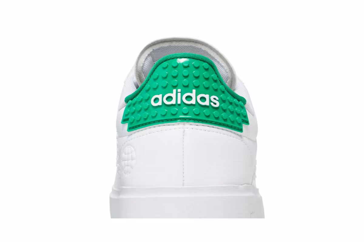 LEGO x adidas Grand Court 2.0 White Green, view 8