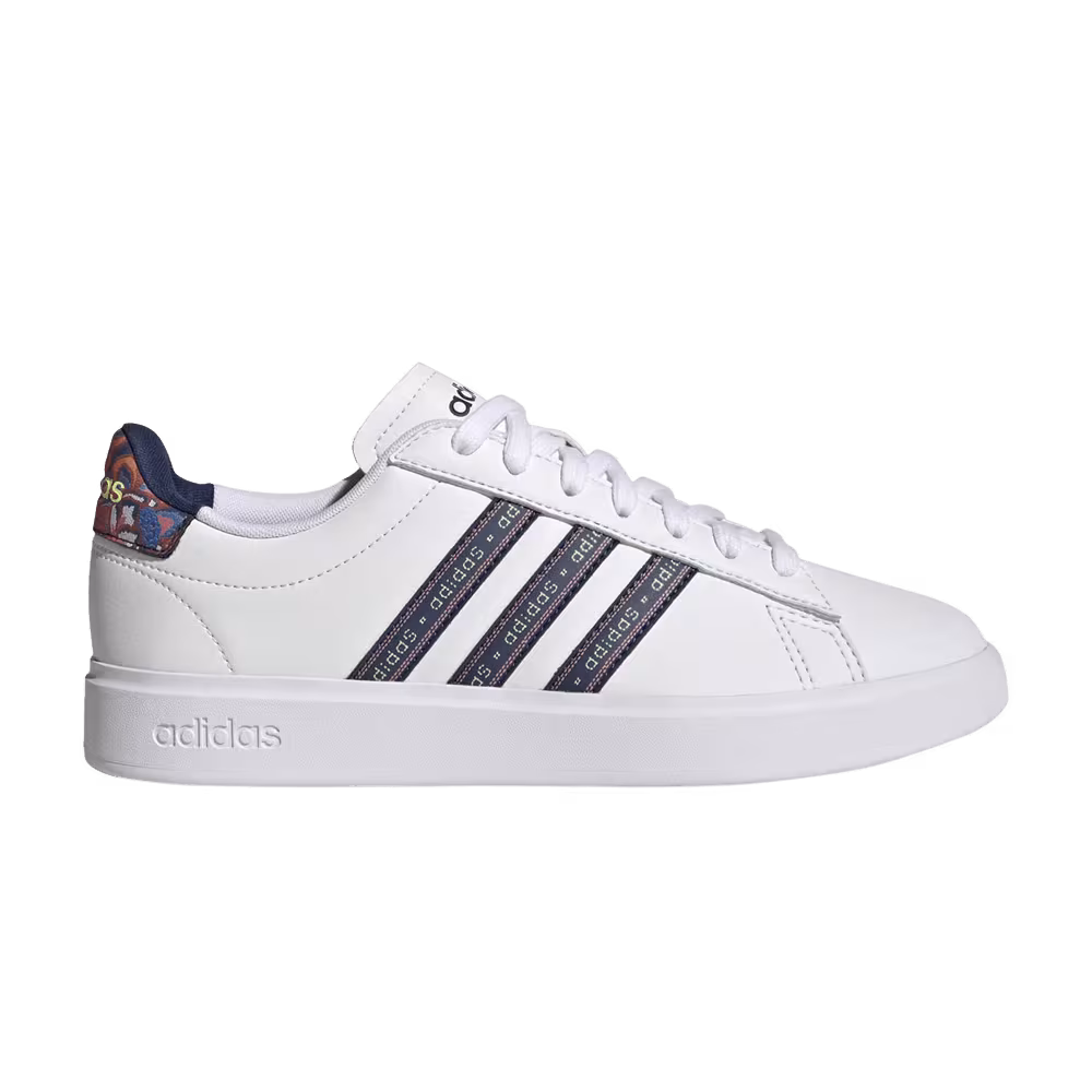 Adidas Women's Grand Court 2.0 White Mystery Blue