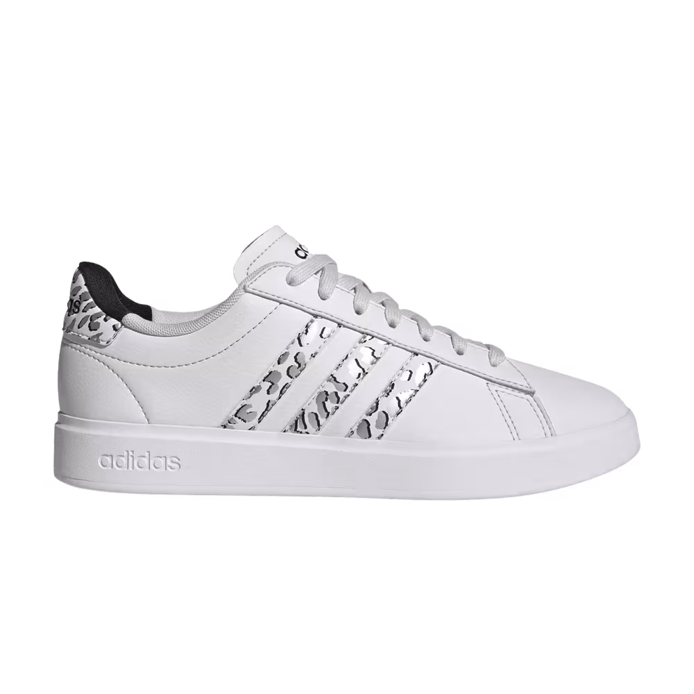 Adidas Women's Grand Court 2.0 Silver Leopard