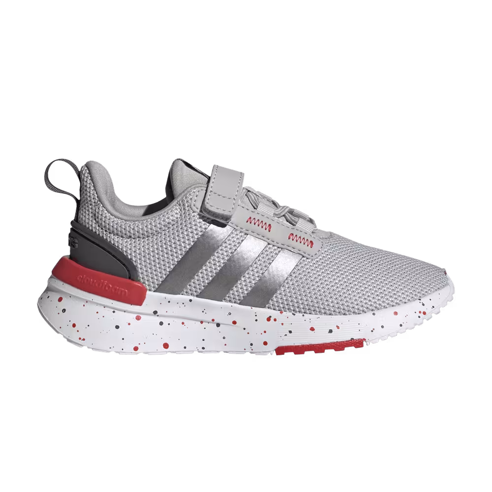 Adidas Racer TR21 Little Kid Grey Red Speckled