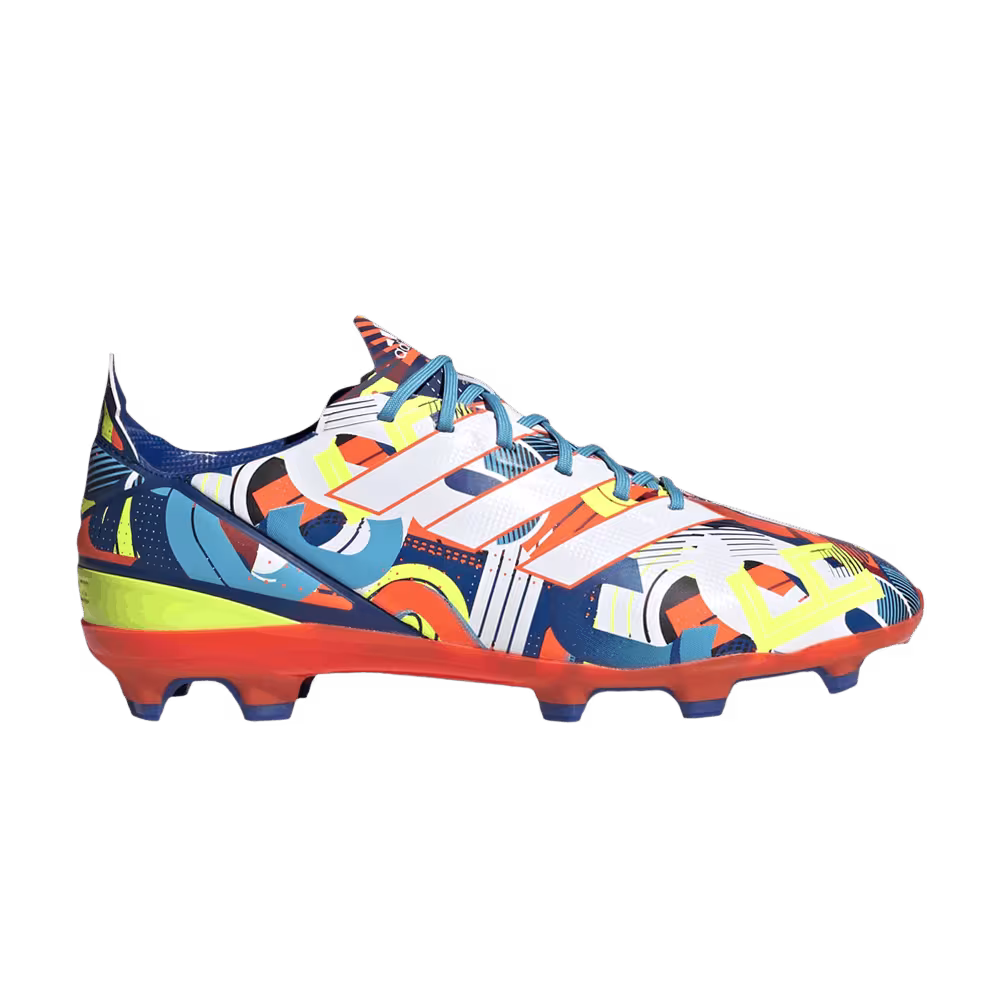 Adidas Gamemode FG J Iconic Numbers - Bright Cyan