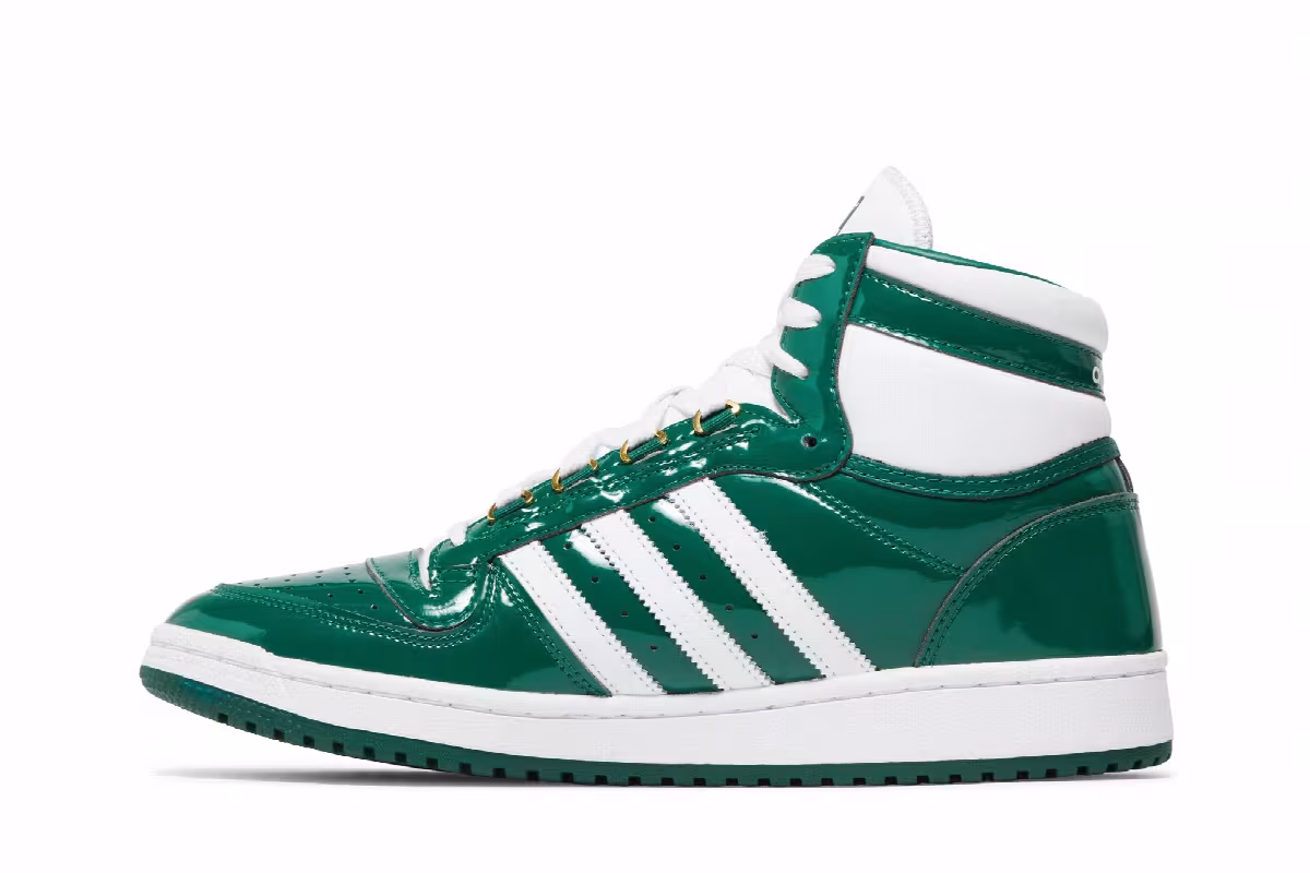 adidas Top Ten RB Dark Green Patent, view 4