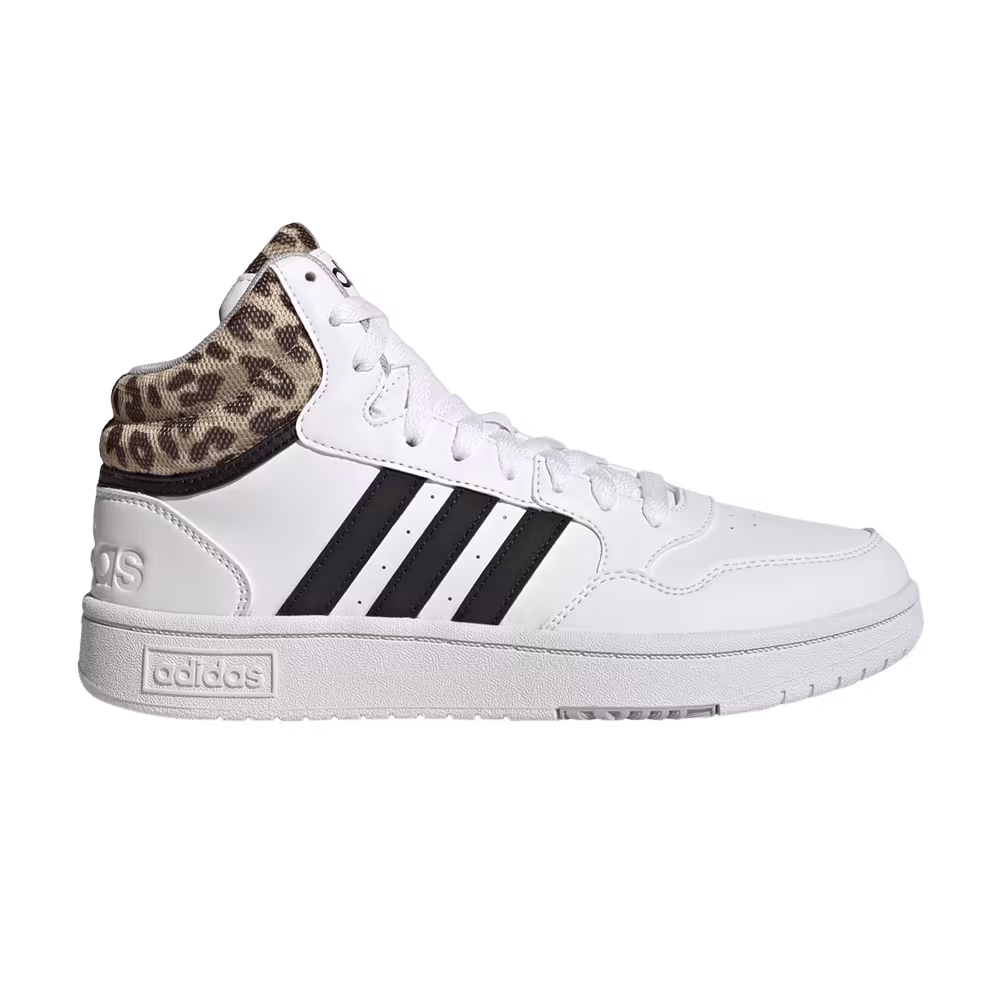 Adidas Women's Hoops 3.0 Mid Classic Leopard