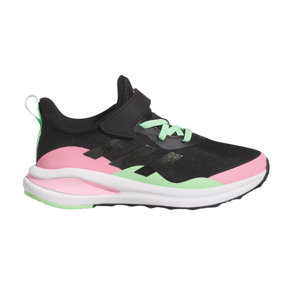 Adidas FortaRun J Black Pink Green