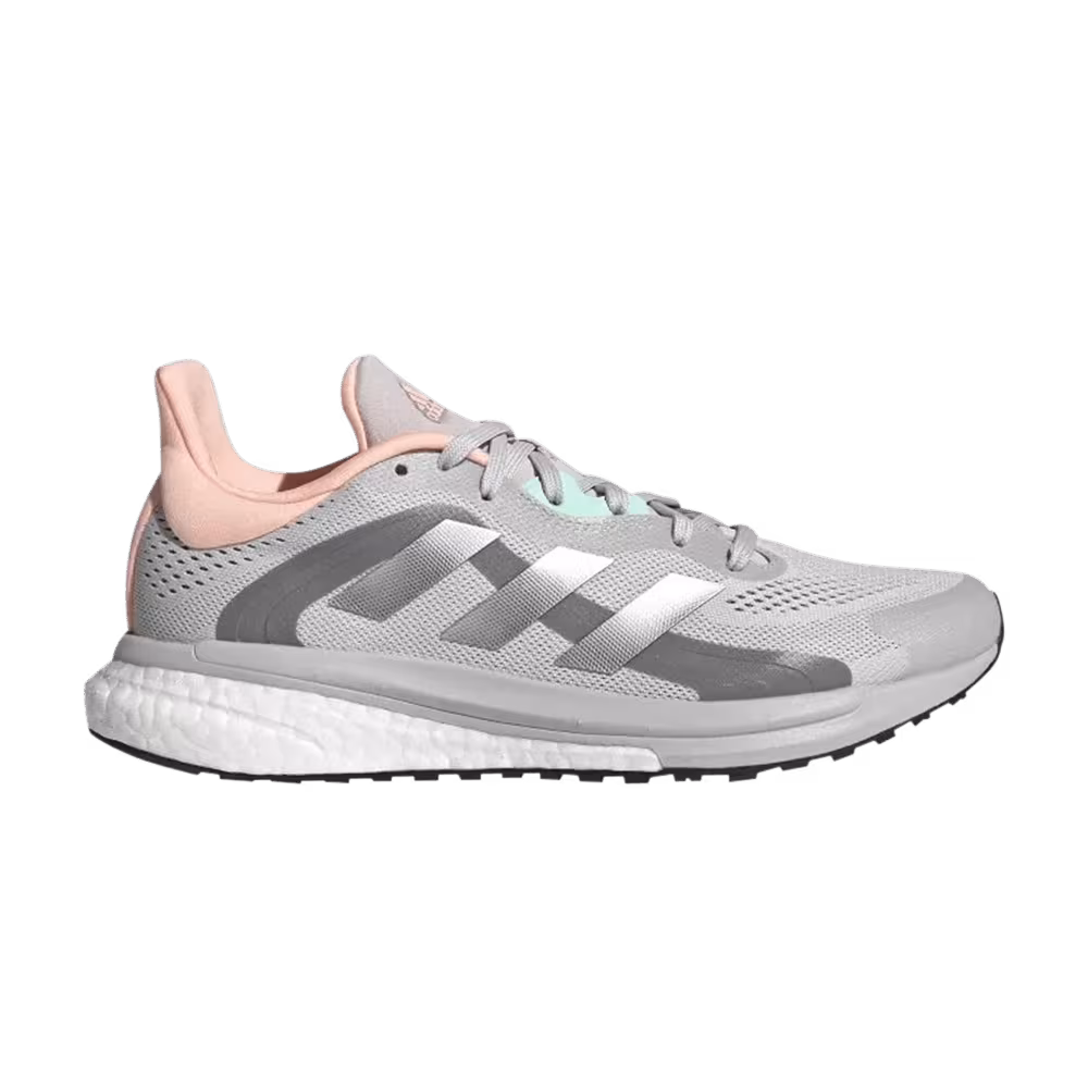 Adidas Women's SolarGlide 4 ST Grey Silver Metallic