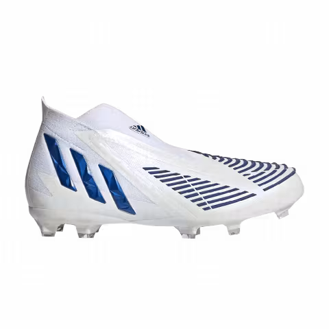Adidas Predator Edge+ FG J 'White Hi-Res Blue'