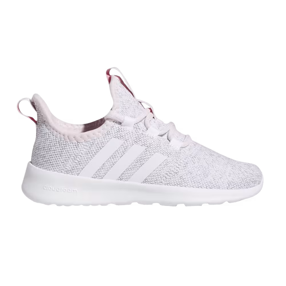 Adidas Cloudfoam Pure Slip-On J White Clear Pink