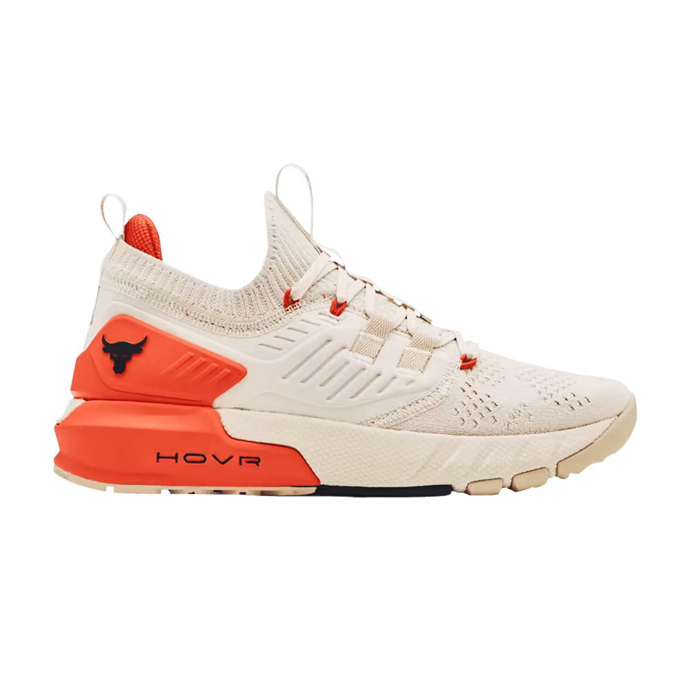 Under Armour Women's Project Rock 3 Summit White Rogue Orange