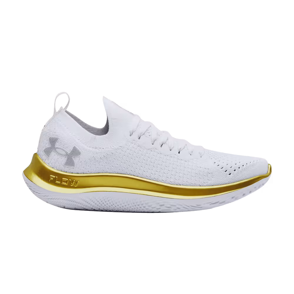 Under Armour Women's Flow Velociti SE Metallic White Metallic Gold