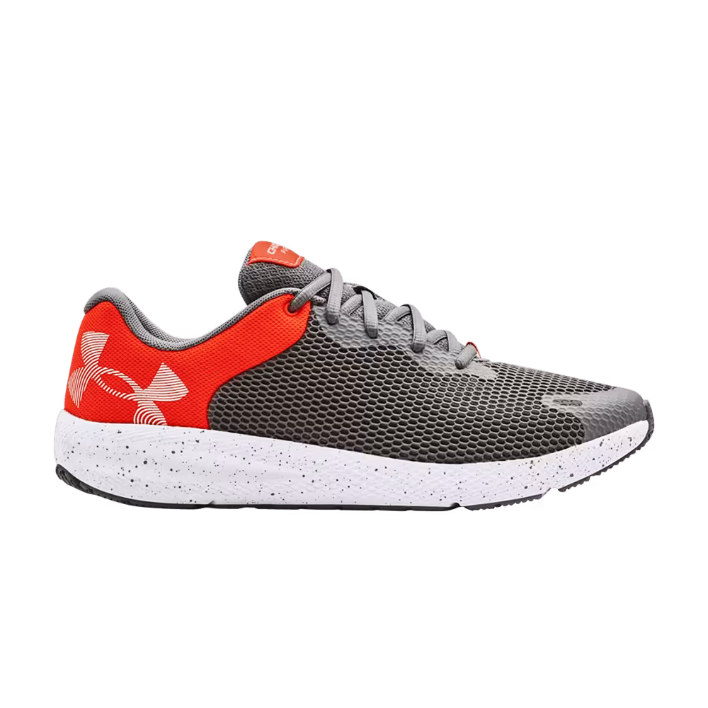 Under Armour Charged Pursuit 2 Big Logo Speckle - Concrete Phoenix Fire