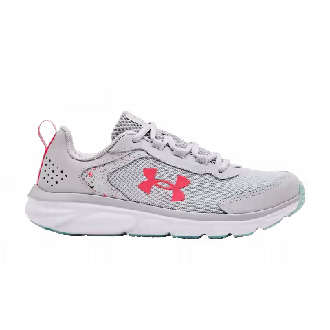 Under Armour Assert 9 GS 'Paint Splatter - Halo Grey Pink'