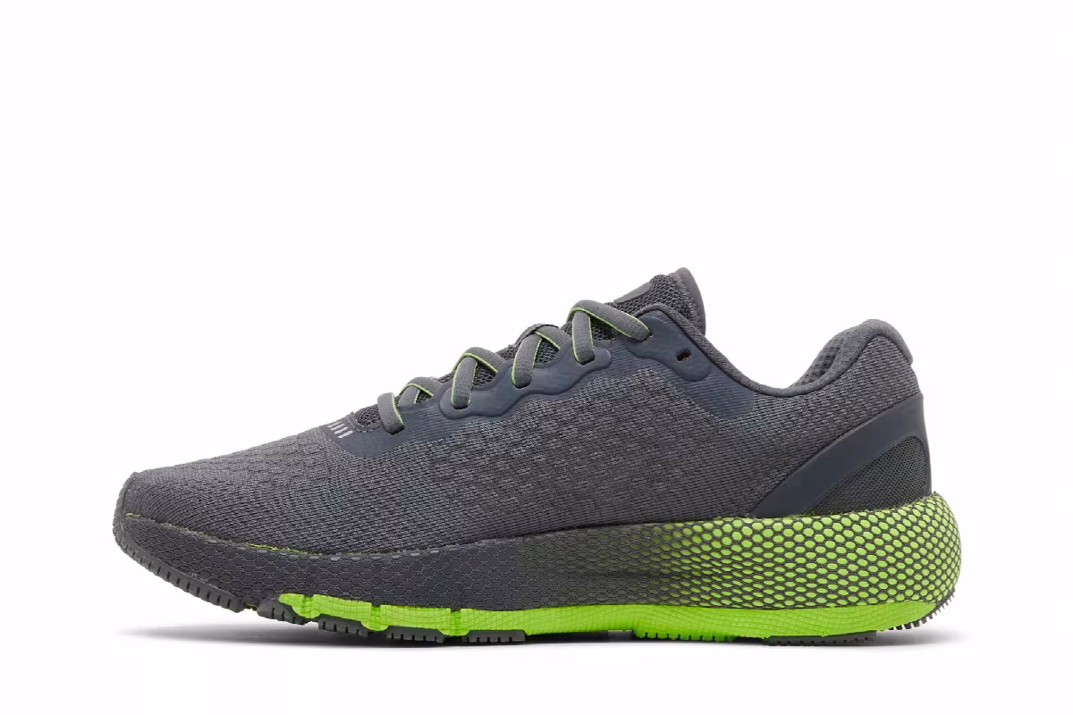 Under Armour HOVR Machina 2 Pitch Grey Hyper Green, view 4
