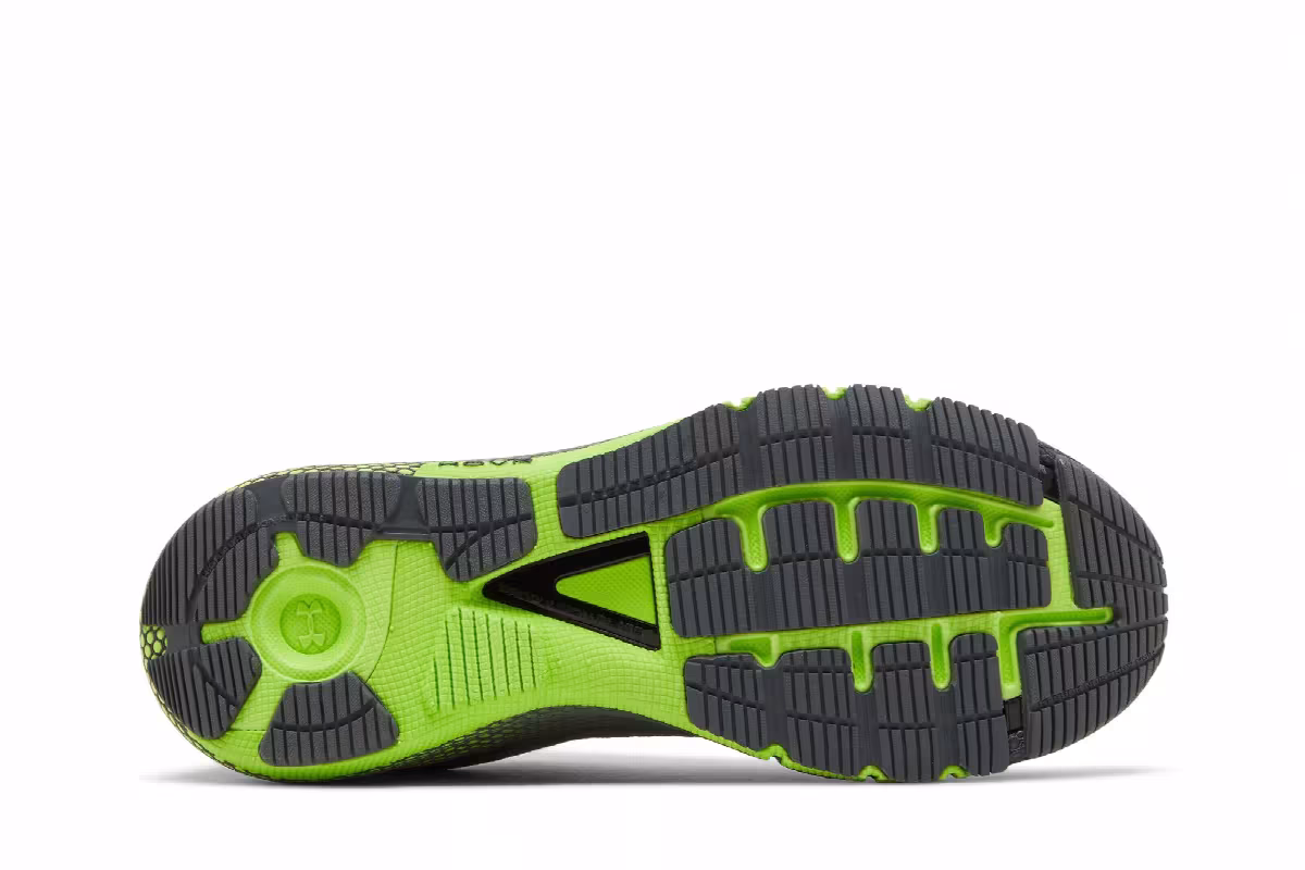 Under Armour HOVR Machina 2 Pitch Grey Hyper Green, view 5
