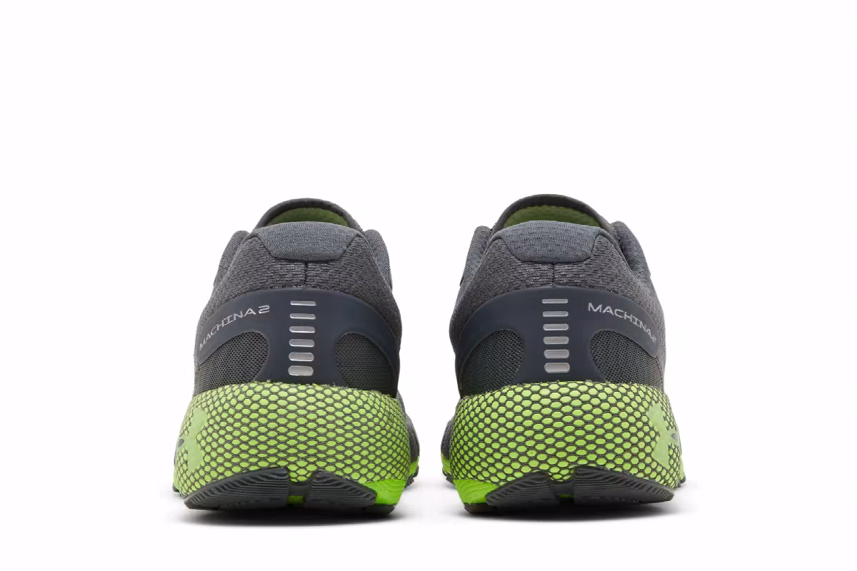 Under Armour HOVR Machina 2 Pitch Grey Hyper Green, view 7