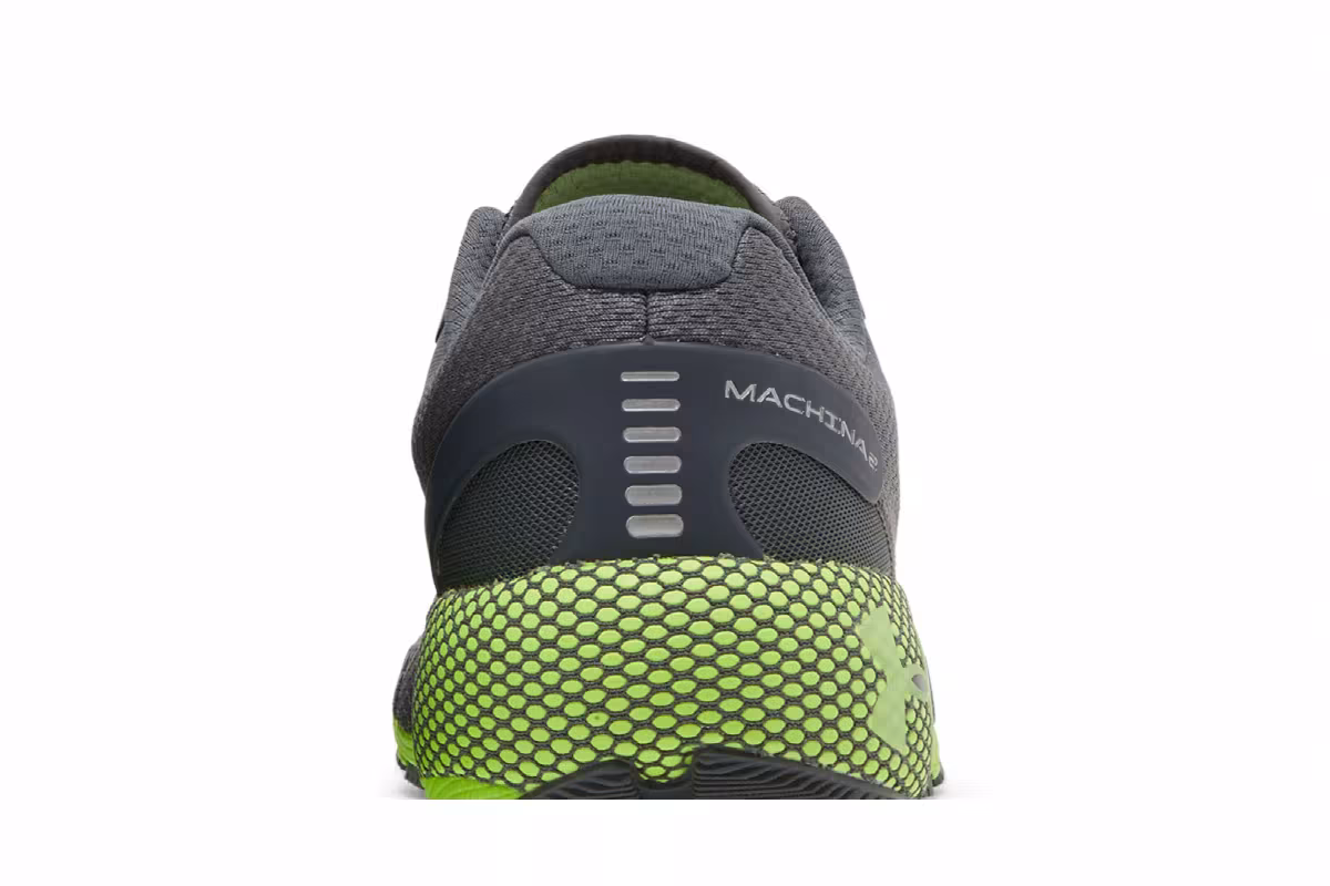 Under Armour HOVR Machina 2 Pitch Grey Hyper Green, view 8