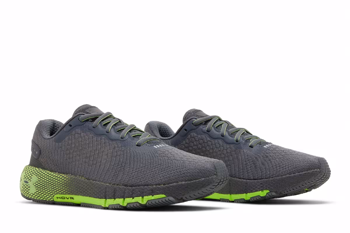 Under Armour HOVR Machina 2 Pitch Grey Hyper Green, view 9