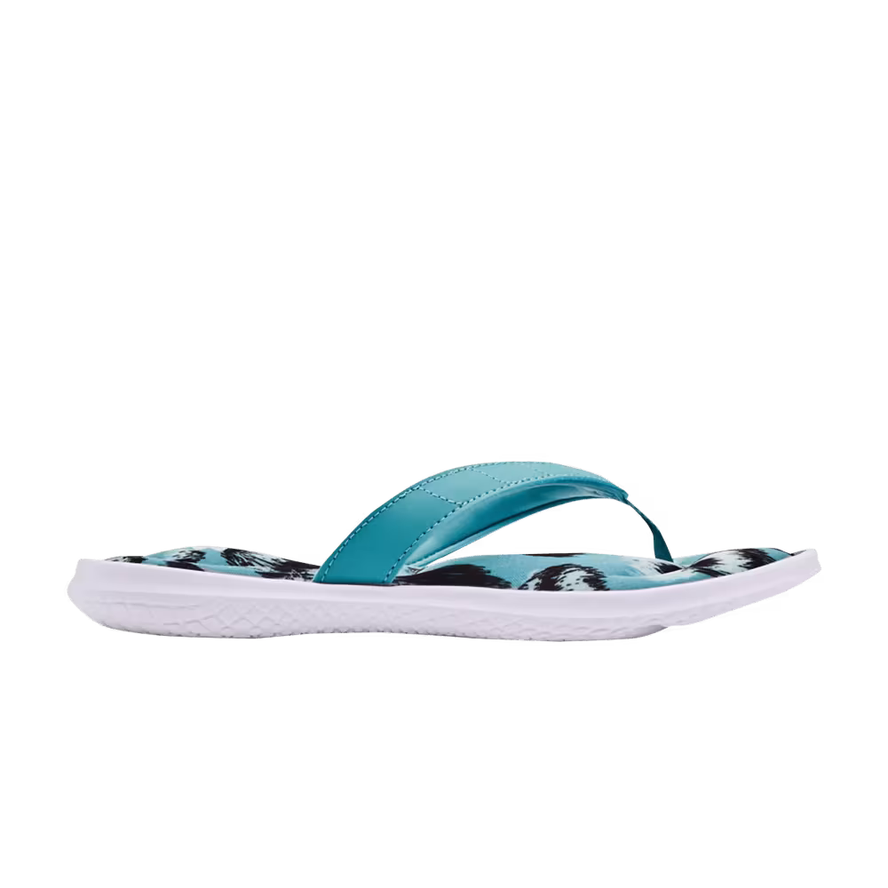 Under Armour Women's Marbella 7 FB Sandal Graphic - White Cosmos