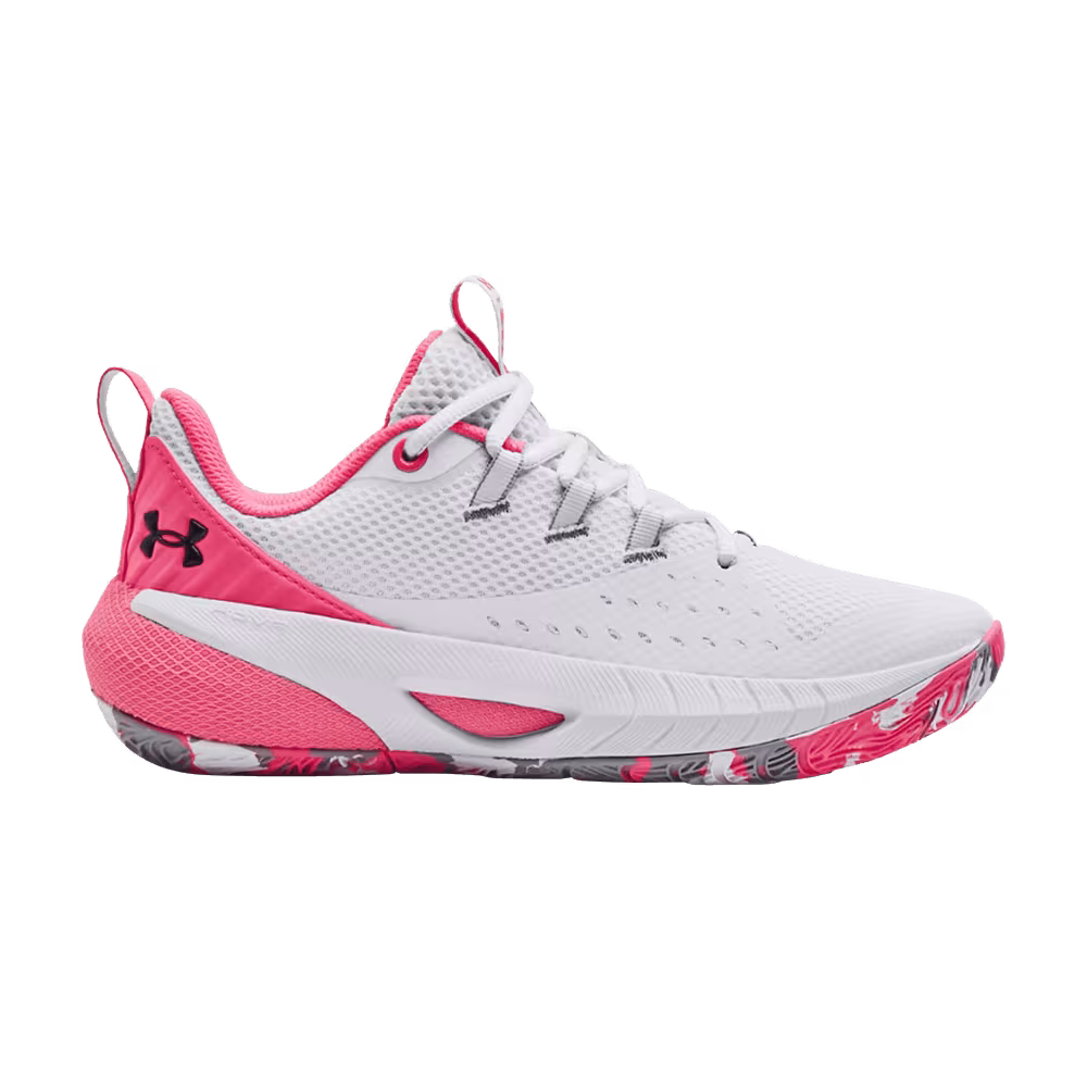 Under Armour Women's HOVR Ascent Team White Cerise