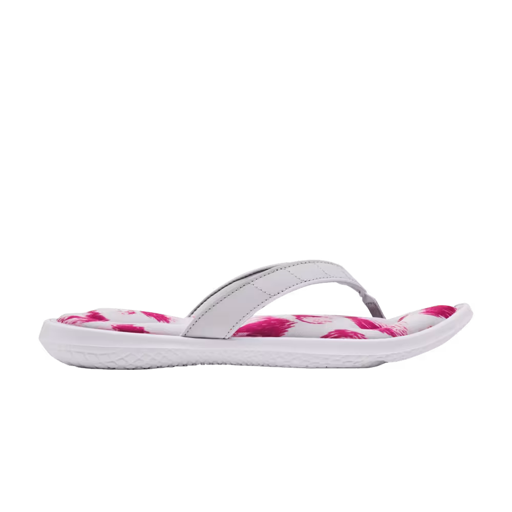 Under Armour Women's Marbella 7 FB Sandal Graphic - White Pink