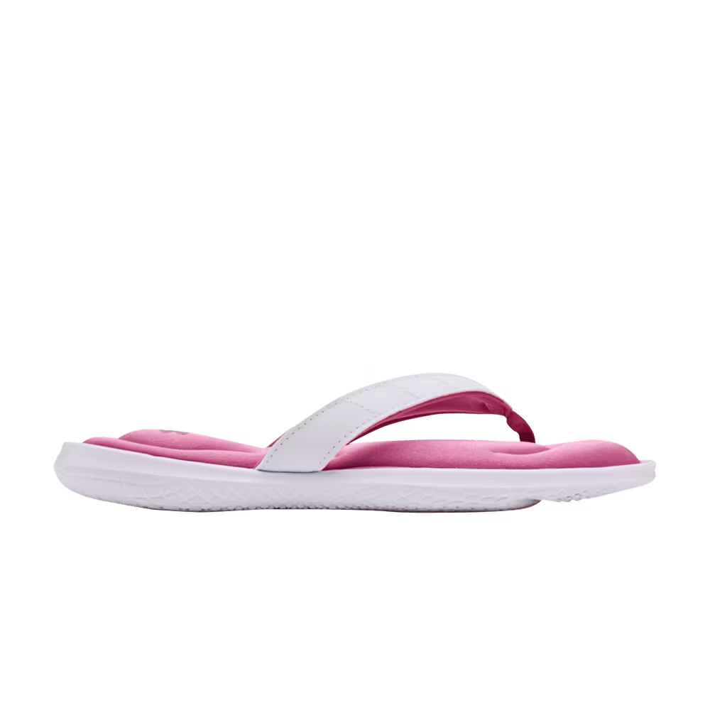 Under Armour Women's Marbella 7 Sandal White Planet Pink