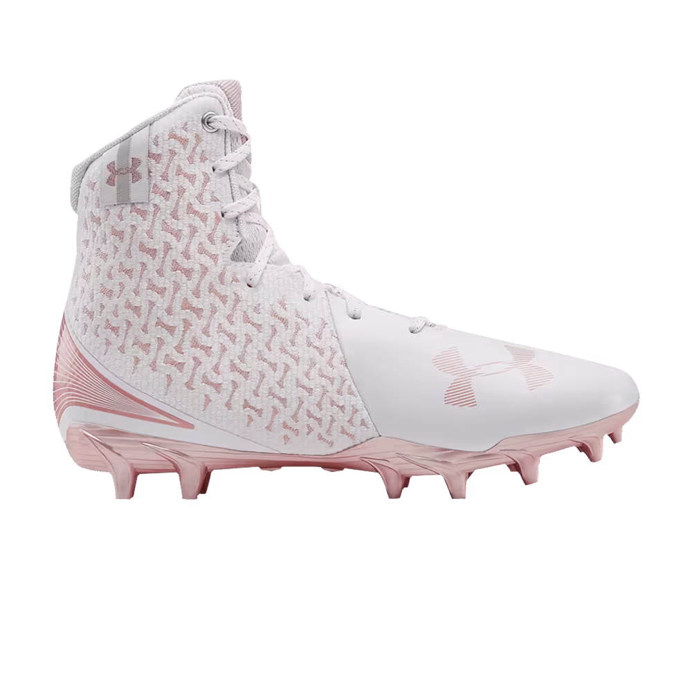 Under Armour Women's Highlight MC White Metallic Rose Gold