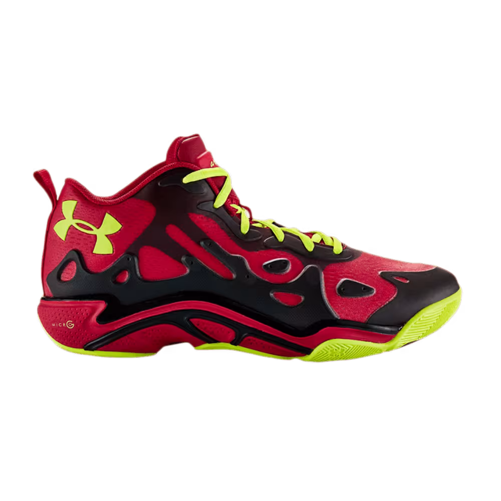 Under Armour Micro G Anatomix Spawn 2 Low Red Vis Yellow