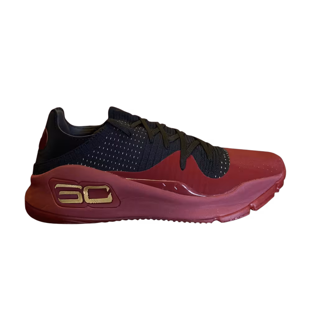 Under Armour Curry 4 Low TB Black Red Gold