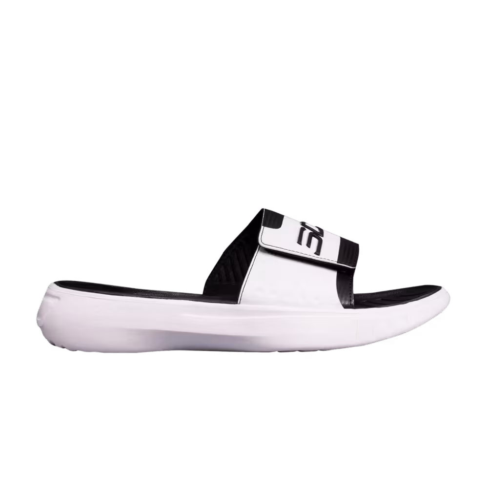 Under Armour Curry 4 Slide Black White
