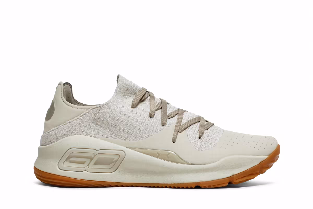 Under Armour Curry 4 Low GS Beige Gum, view 2