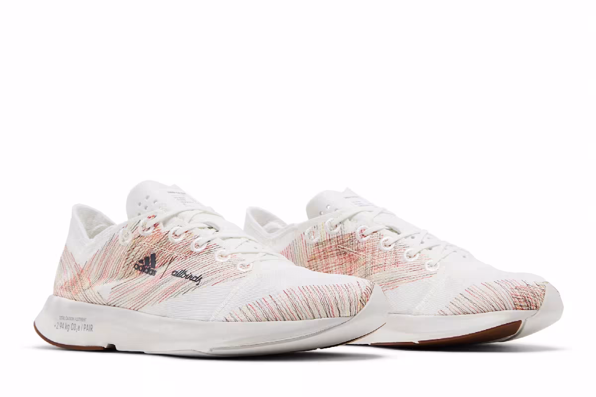 Allbirds x adidas Women's Adizero 2.94 KG CO2e Grey Semi Turbo, view 9