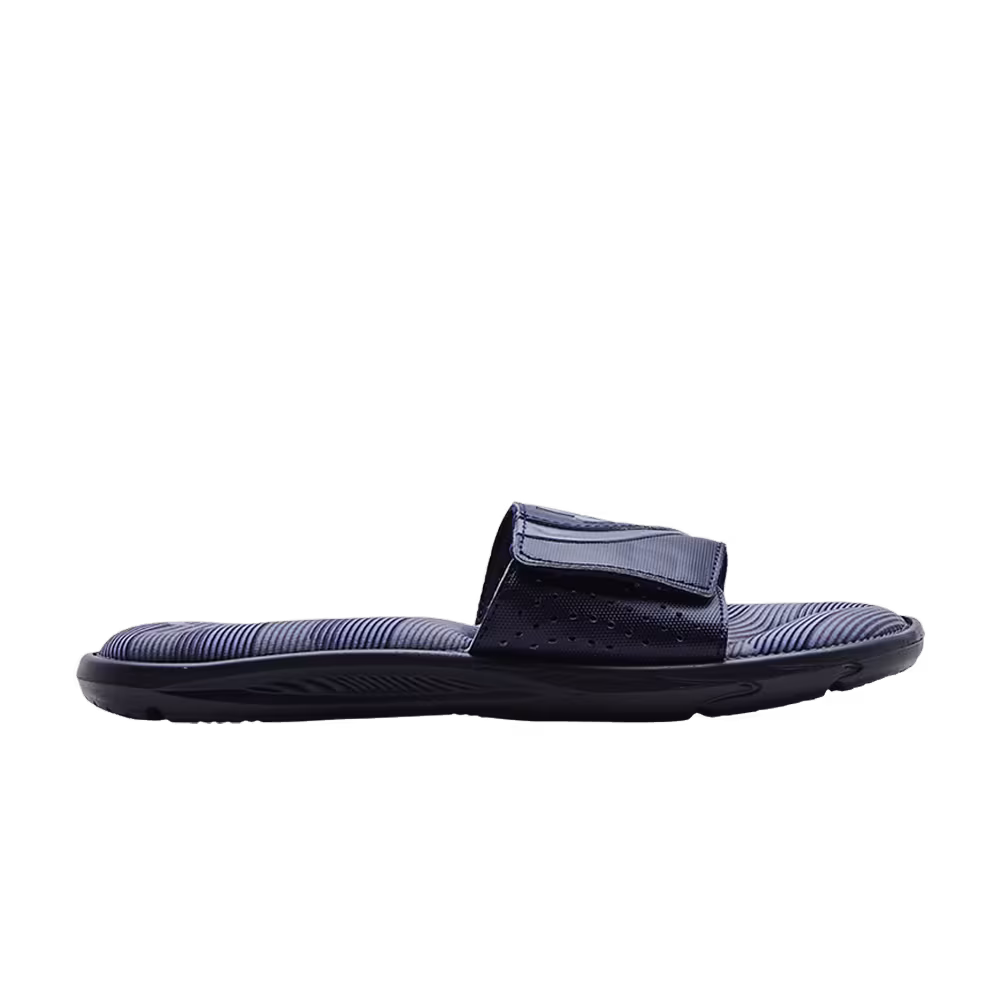 Under Armour Ignite 6 Graphic Strap Slide Midnight Navy Peri