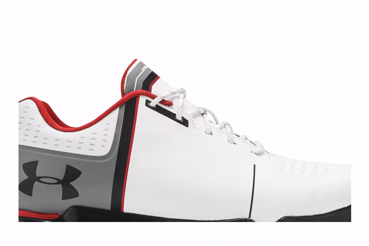 Under Armour Spieth One Jr. White Black Red, view 3