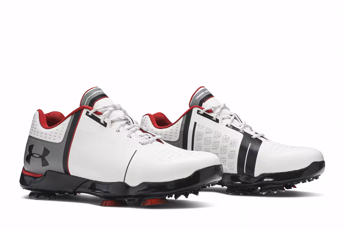 Under Armour Spieth One Jr. White Black Red, view 9