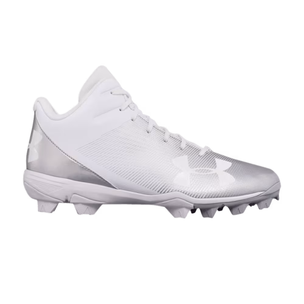Under Armour Leadoff Mid RM Jr White Silver