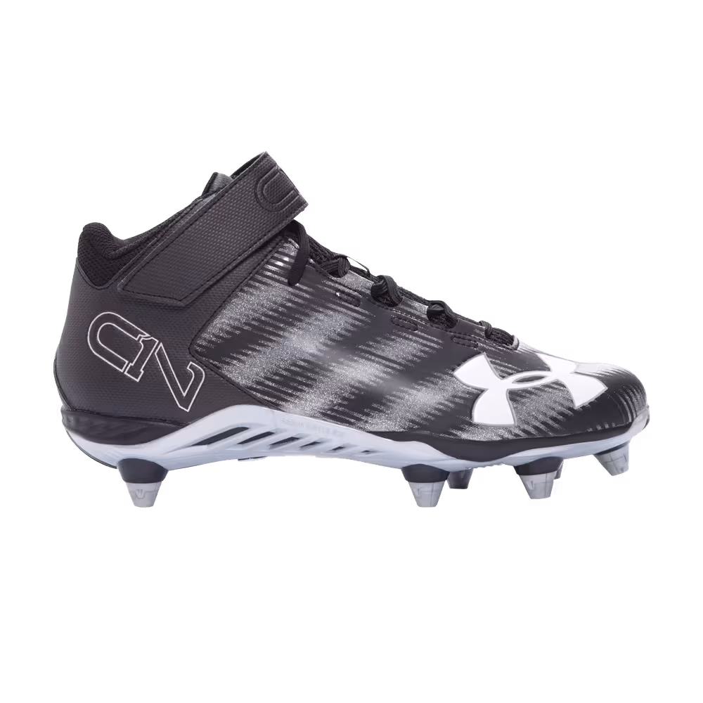 Under Armour C1N Mid Wide Black Metallic Silver