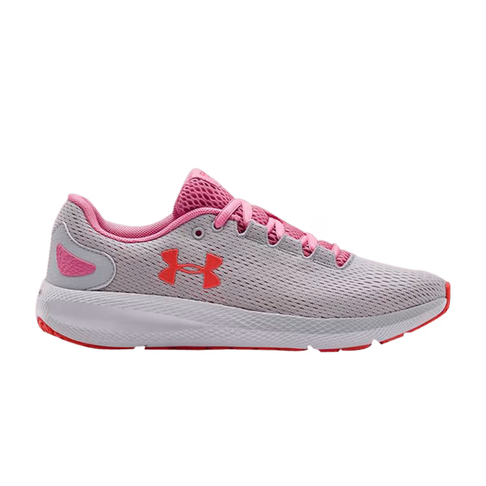 Under Armour Women's Charged Pursuit 2 Halo Grey Pink