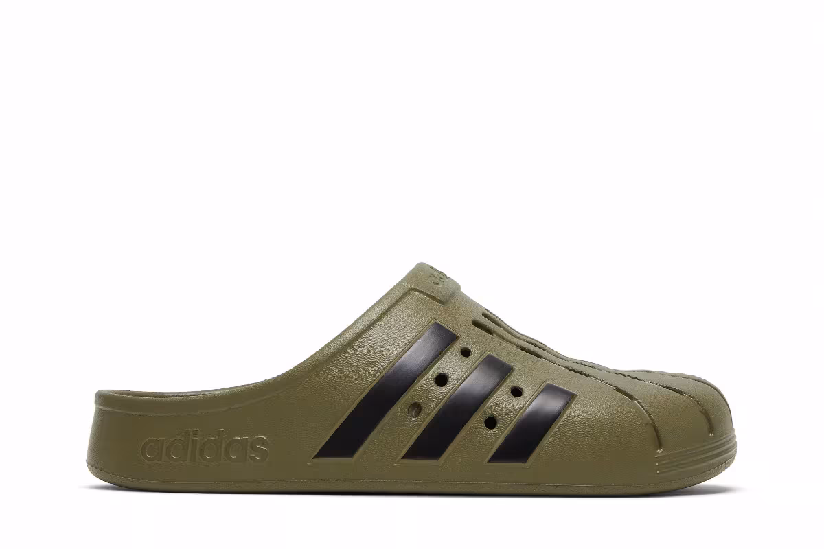 Adidas Adilette Clog Focus Olive, view 2
