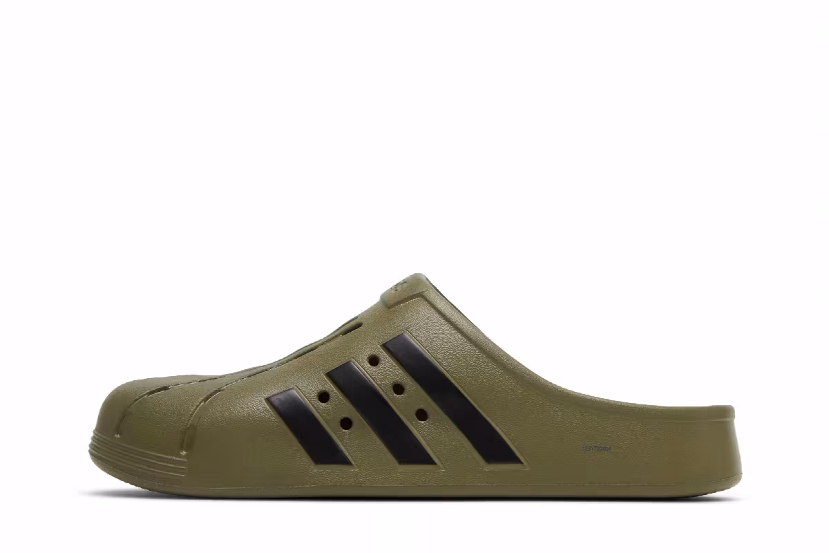 Adidas Adilette Clog Focus Olive, view 4
