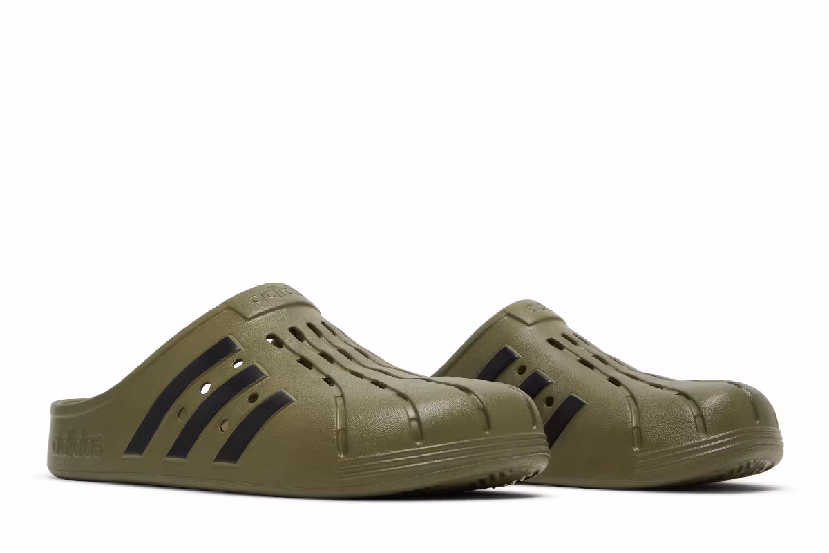 Adidas Adilette Clog Focus Olive, view 9