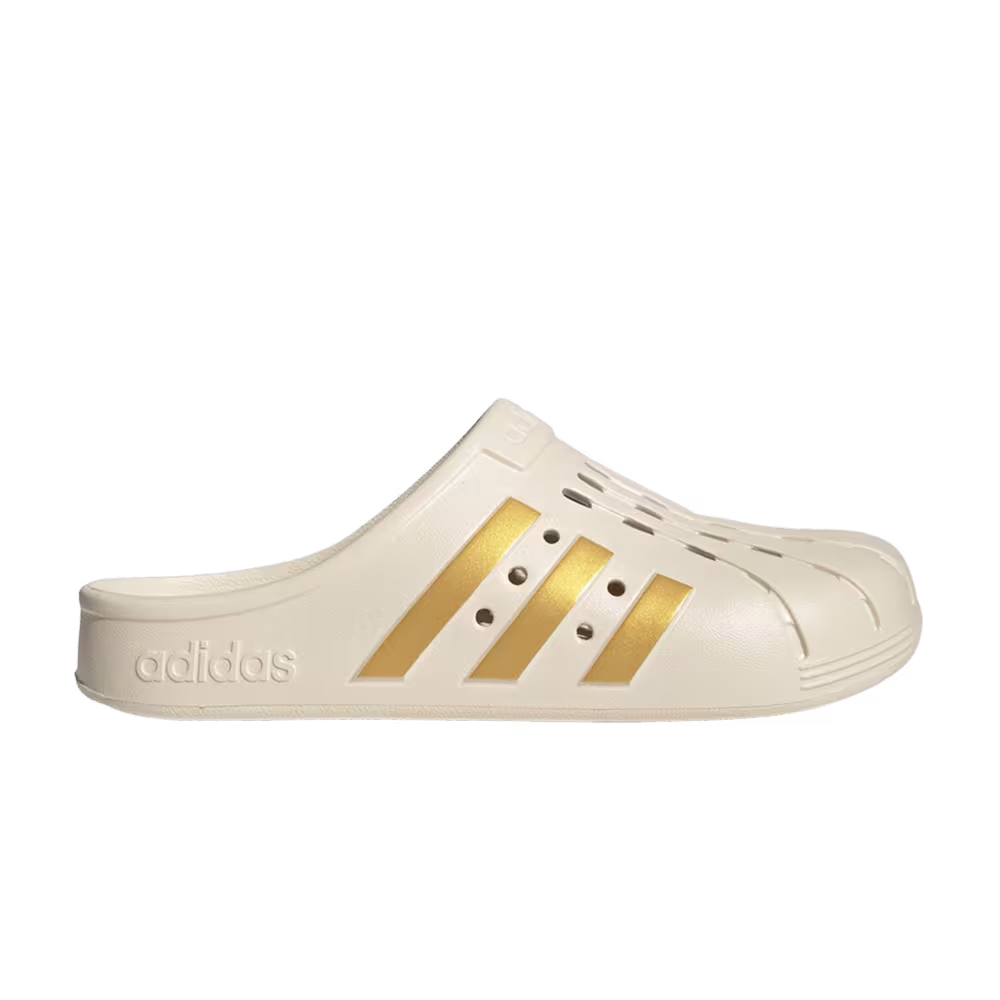 Adidas Adilette Clog Wonder White Gold Metallic