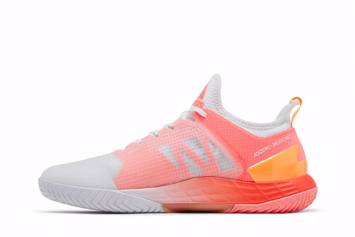 Adidas Women's Adizero Ubersonic 4 White Acid Red, view 4