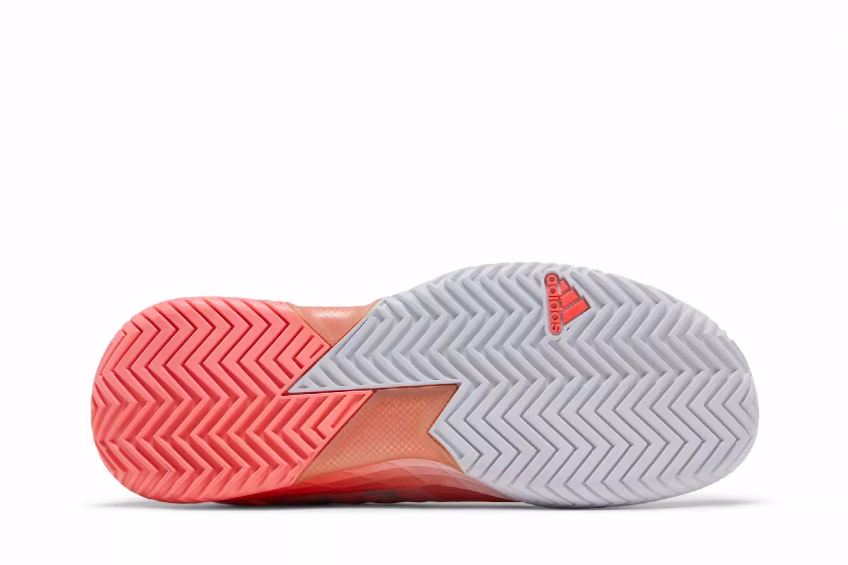 Adidas Women's Adizero Ubersonic 4 White Acid Red, view 5
